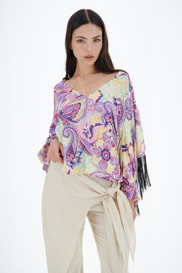 Blusa Agave con Frange