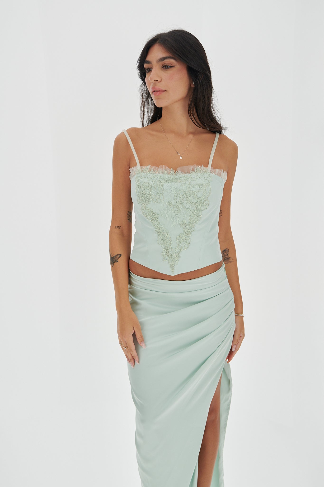 Corsetto Verde Pizzo Ms Ardelia