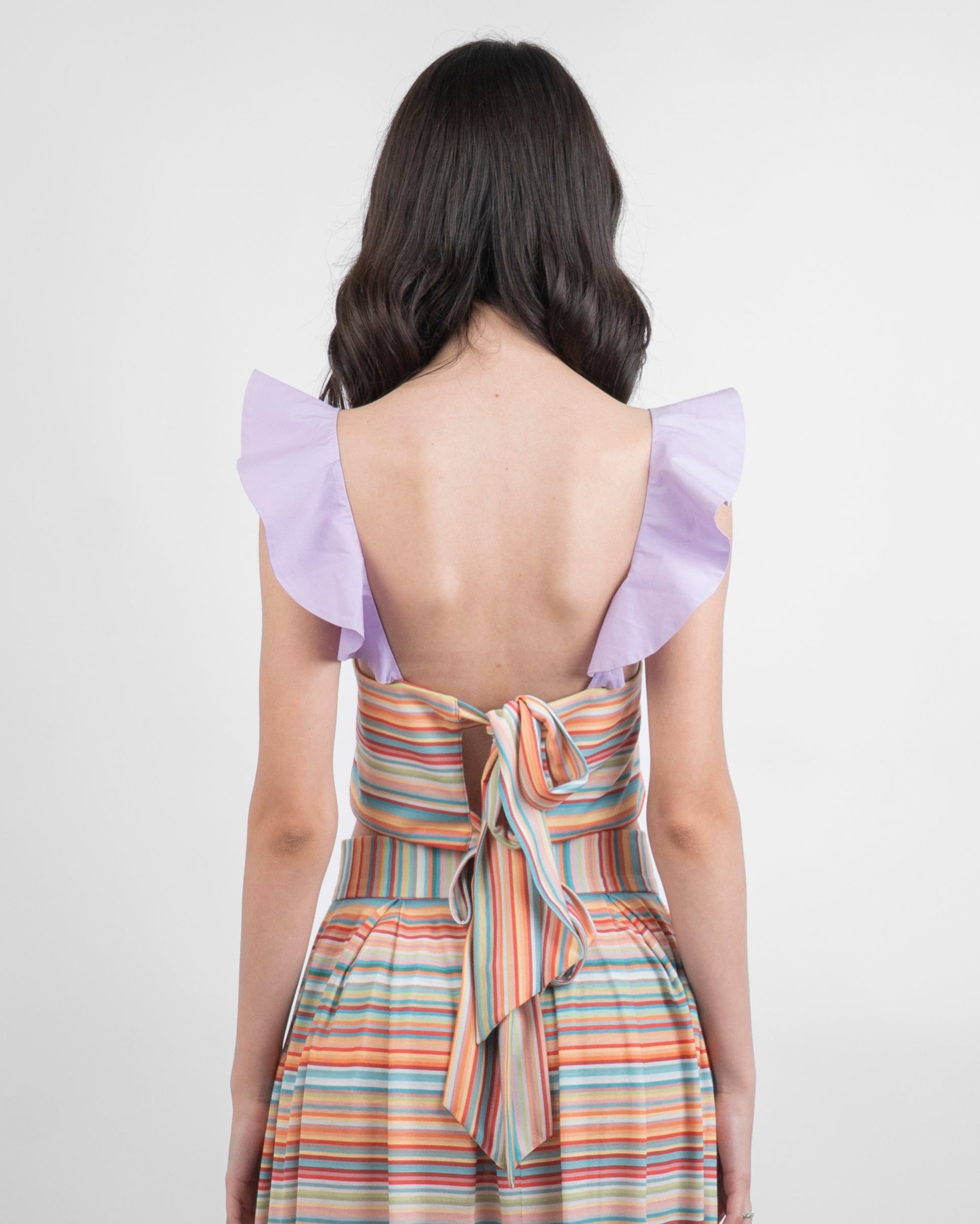 Top Jersey Multicolor con Rouge Lilla